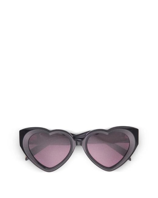 Maje Purple Heart-Shaped Sunglasses