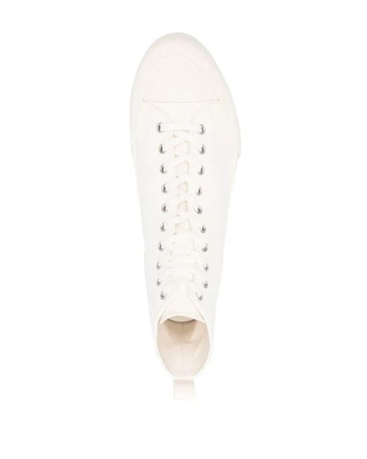 Jil Sander White High-Top Leather Sneakers for men