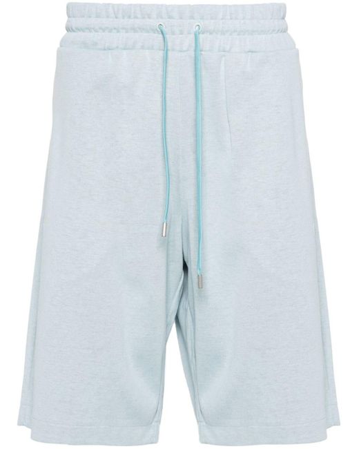 Lardini Blue Elasticated-waistband Shorts for men