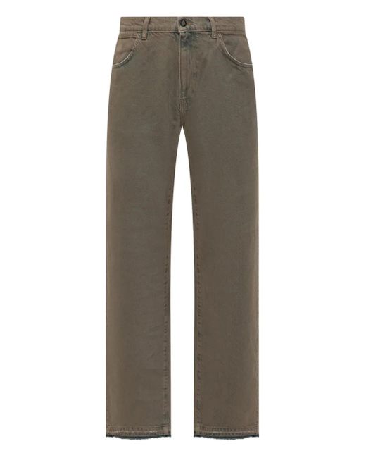 メンズ AMISH フレイドヘム ジーンズ Gray