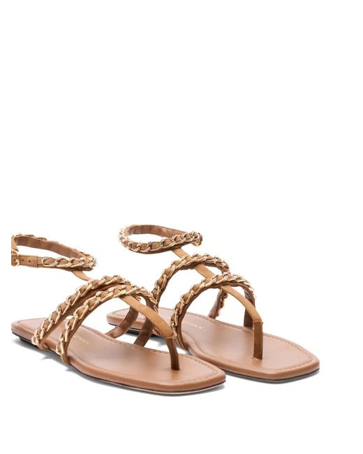 Stuart Weitzman Brown Soluxe Crystal Sandals