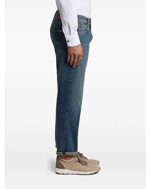 Peserico Blue Pocket Trousers for men