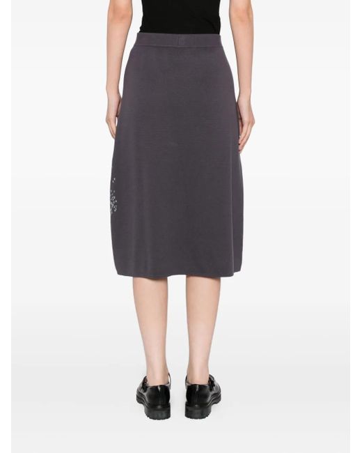 SPORT b. by agnès b. Blue Logo Knitted Skirt