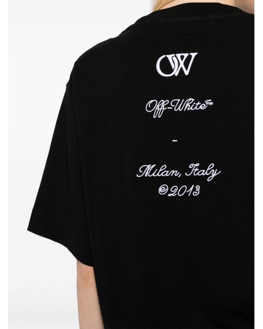 Off-White c/o Virgil Abloh T-shirt Met 23 Print in het Black
