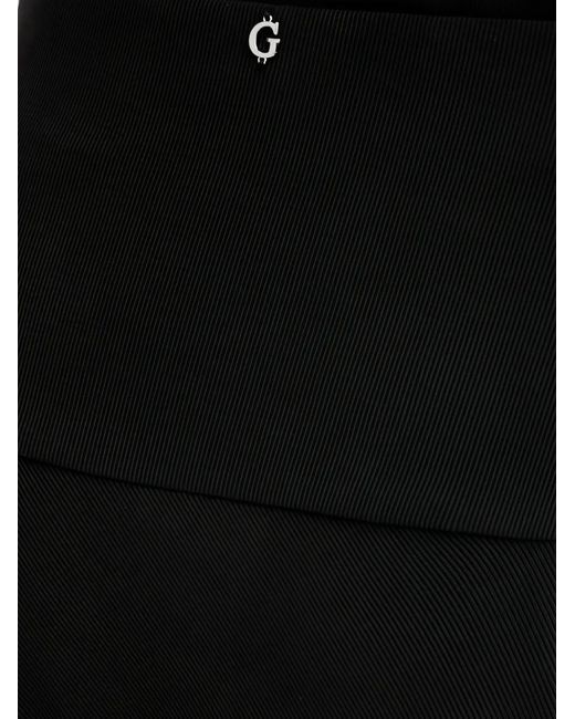 Guess Black Gathered Maxi Skirt
