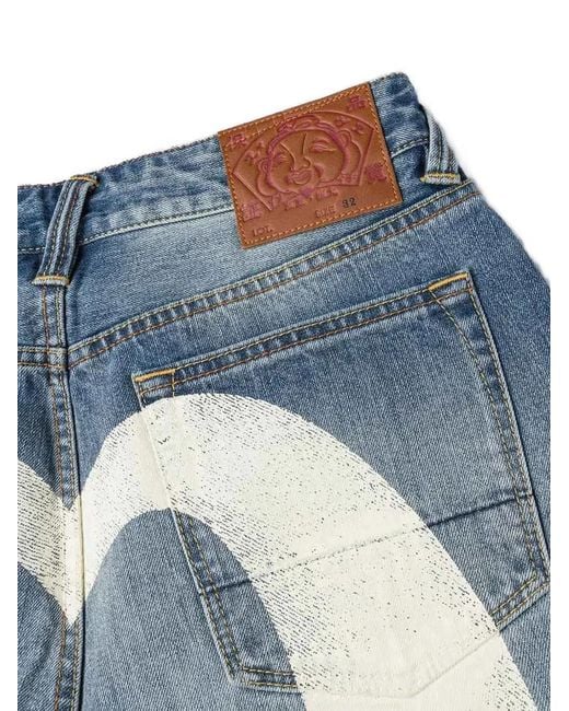Vaqueros Daicock Estampados Evisu de hombre de color Blue