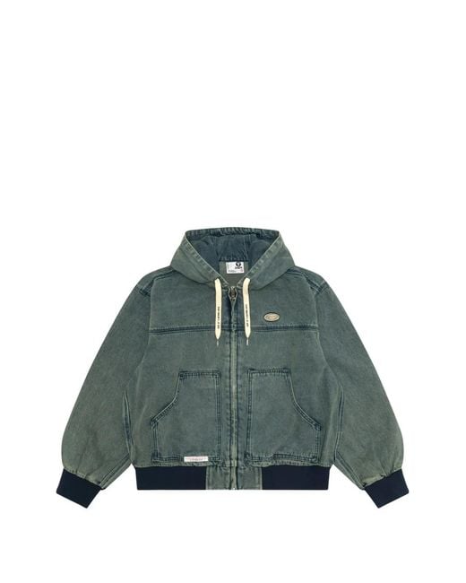 Aape By A Bathing Ape Green Hooded Zip Jacket