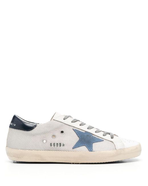 Golden Goose Deluxe Brand White Super-star Leather Sneakers - Men's - Fabric/calf Leather/calf Leatherrubber for men