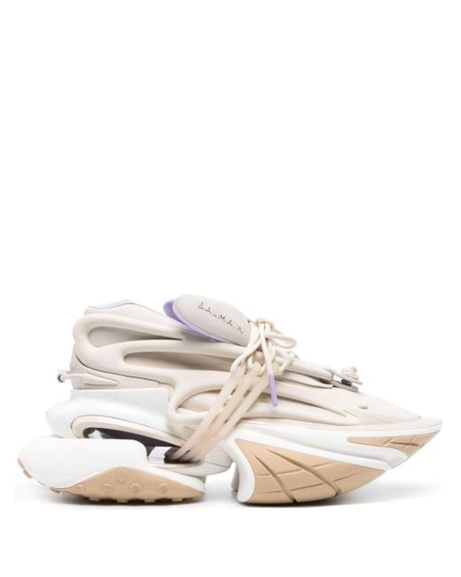 Balmain Unicorn Sneakers Met Vlakken in het White