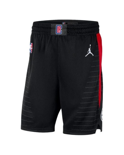Nike Black Swingman La Clippers Shorts for men