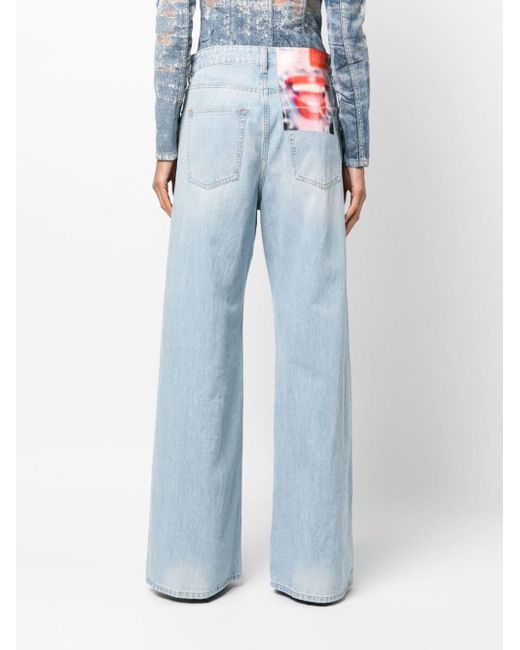 DIESEL Blue D-sire Wide-leg Jeans