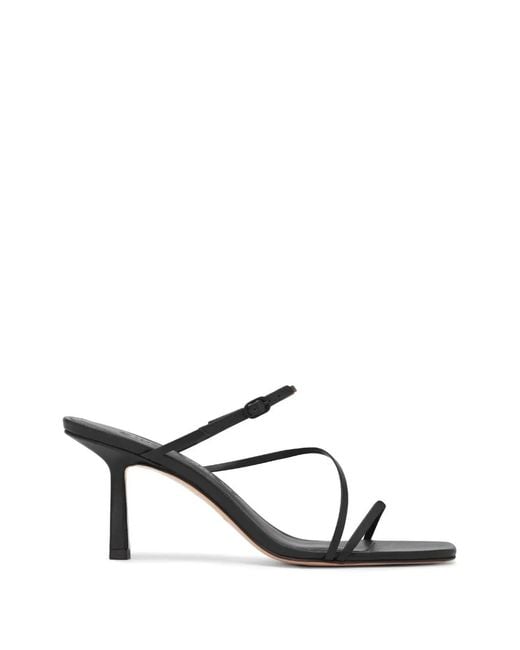 STUDIO AMELIA White Bias Wrap Mules