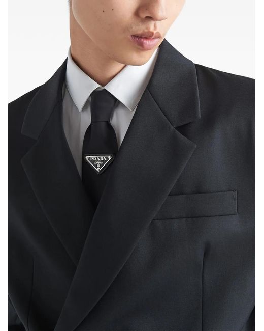 Prada White Re-Nylon Tie for men