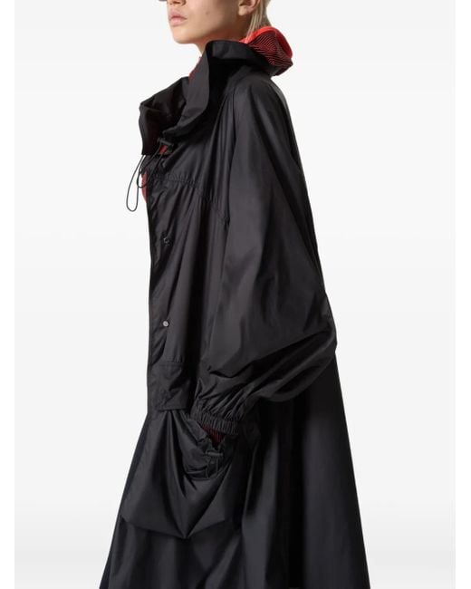 Perfect Moment Black Parachute Hooded Coat