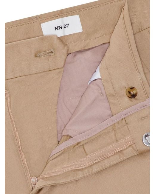 NN07 Natural Belt-Loops Trousers for men