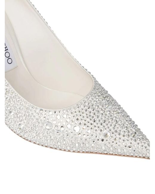 Jimmy Choo White Escarpins Love 100 À Bout Pointu