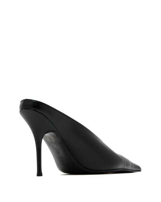 Femme LA Black Xaden Pointed-Toe Mules
