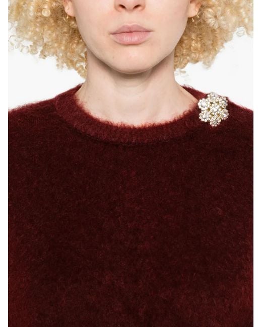 Pull À Ornements N°21 en coloris Red