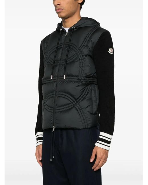 Moncler Black Panelled Jacket for men
