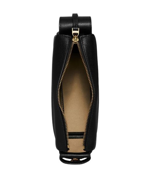 Tory Burch Black E Romy kleine Lederumhängetasche