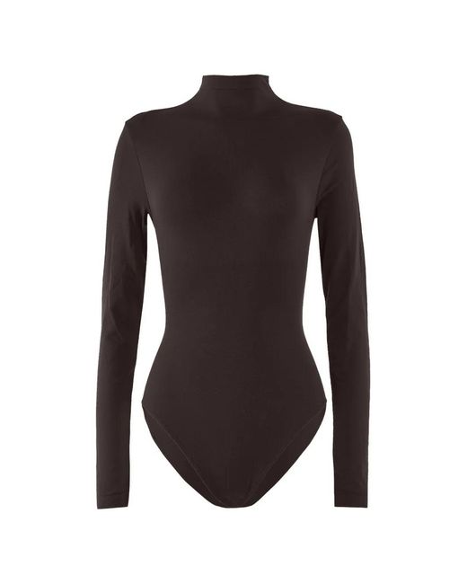 Wolford Brown Colorado Turtleneck Bodysuit