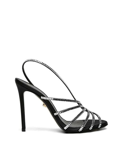 ALEVI White Star Xtal Crystal-Embellished Sandals