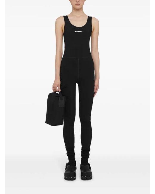 Jil Sander Black Suit With Logo
