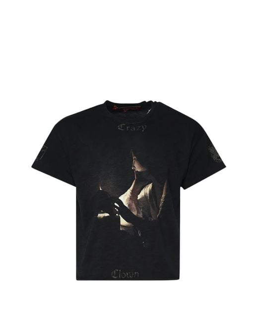 Crazy Clown L.A. Black Georges De La Tour-Print T-Shirt for men