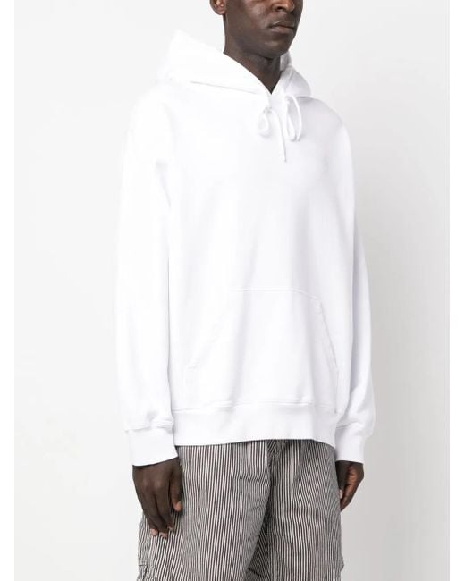 Carhartt White Hooded Babybrush Duck Sweat for men