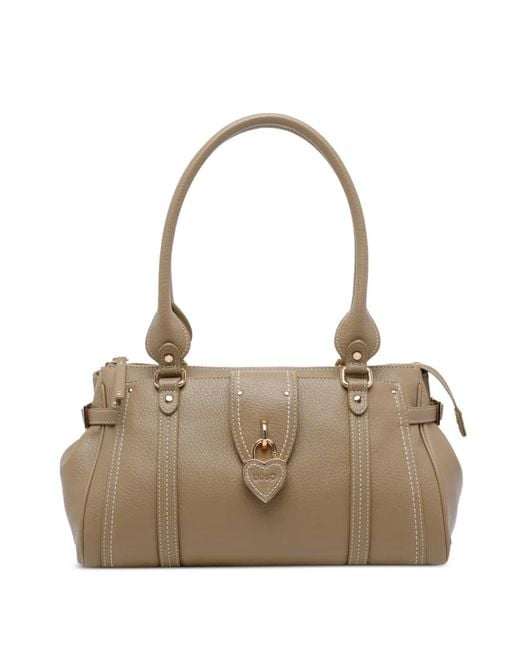 Liu Jo Natural Heart-Charm Shoulder Bag