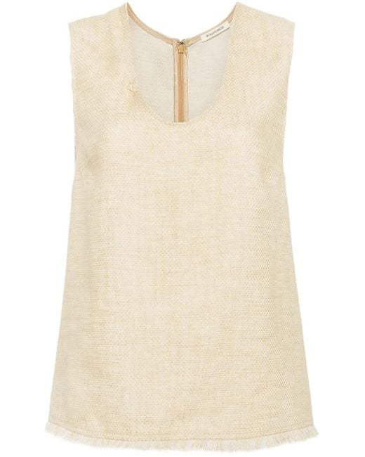 By Malene Birger Debbia フリンジ タンクトップ Natural