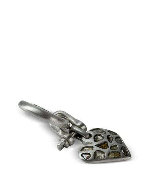 Parts Of 4 Metallic Jazz's Heart Earring