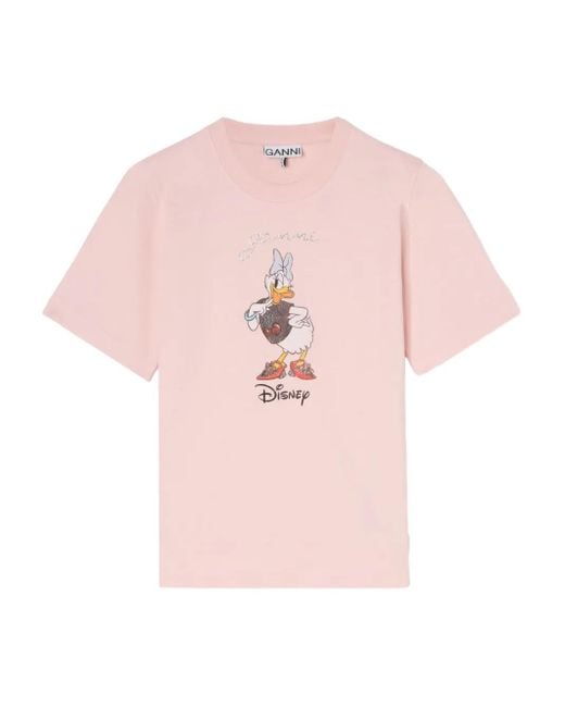 Ganni Pink X Disney Daisy T-Shirt