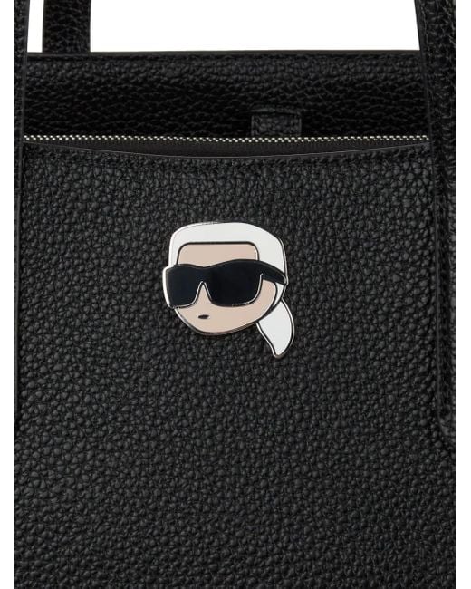 Karl Lagerfeld Ikon Karl ハンドバッグ L Black
