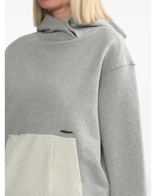 Adererror Gray Jersey Hoodie
