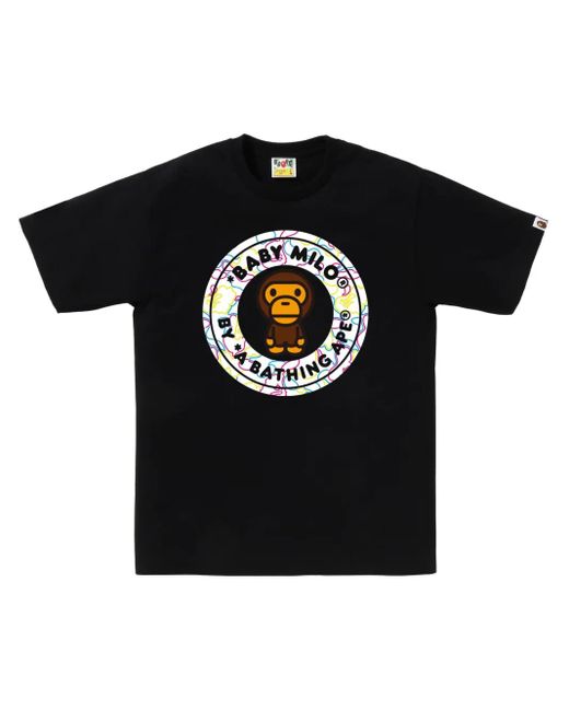 A Bathing Ape Black Baby Milo T-Shirt for men