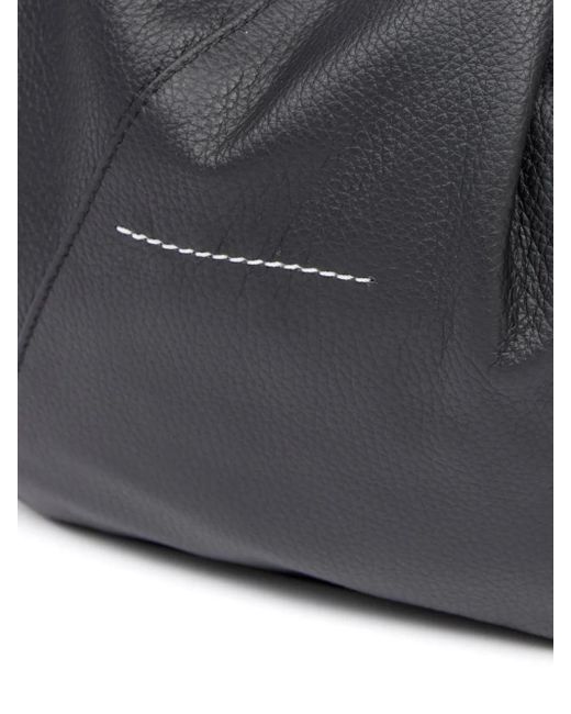 MM6 by Maison Margiela Black Medium Lounge Zip Shopper Bag