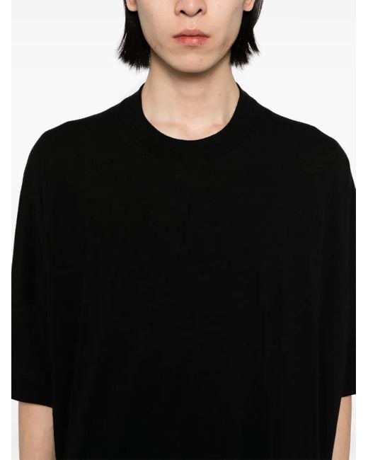 Jan Jan Van Essche Black Crew-Neck T-Shirt for men