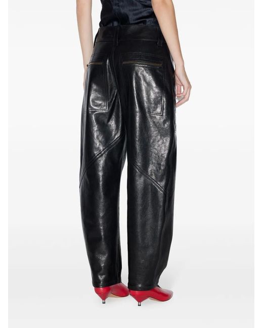 Isabel Marant Black Catarina Tapered Trousers