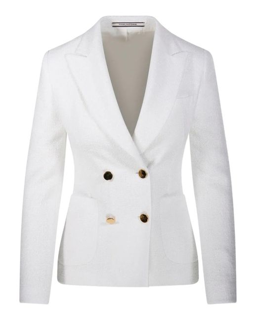 Tagliatore White Doppelreihiges Sakko