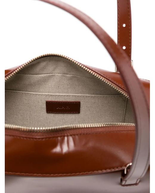 A.P.C. Virginie ハンドバッグ Brown