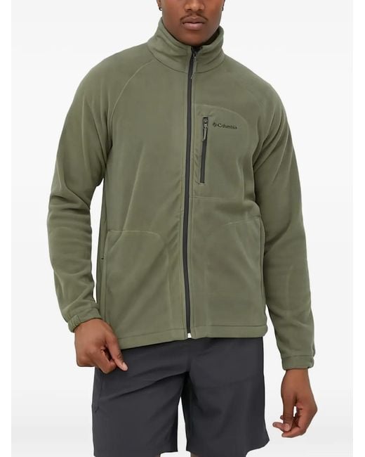 Columbia Green Zip-Pocket Sweater for men