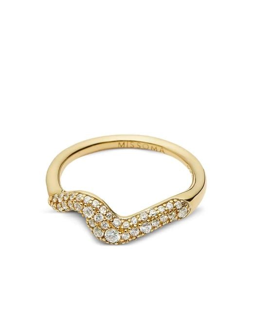 Missoma Metallic Molten Snow Zirconia Ring