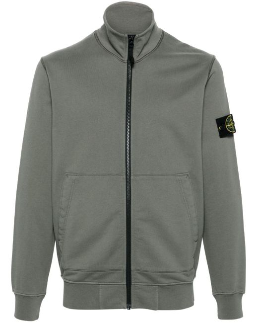Stone Island Gray Compass-badge Cotton Jacket for men