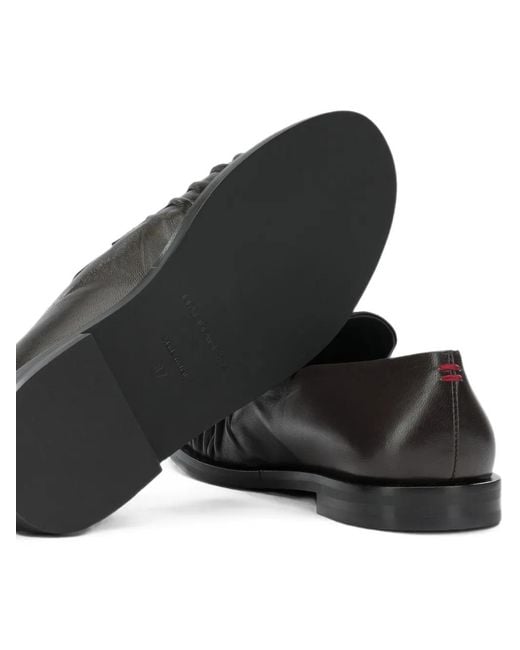 Halmanera Black Geraffte Loafer