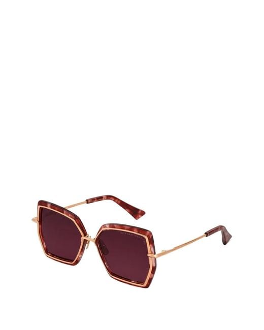 Dita Eyewear Purple Geometric-Shape Sunglasses