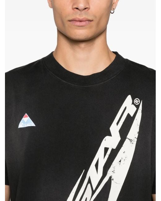 HELLSTAR Black Graphic-Print T-Shirt for men