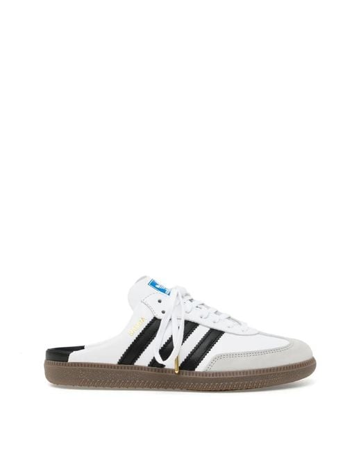 Adidas White Samba Mules