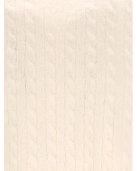 Eleventy White Cable-Knit Sweater for men