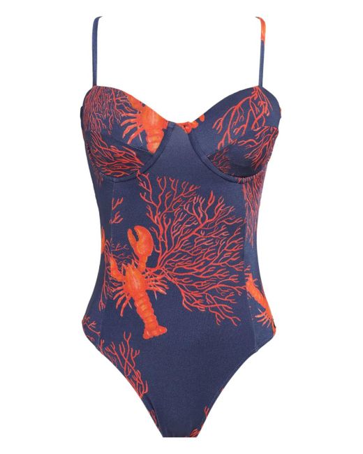 Maillot De Bain Maithe Brigitte Bardot en coloris Blue